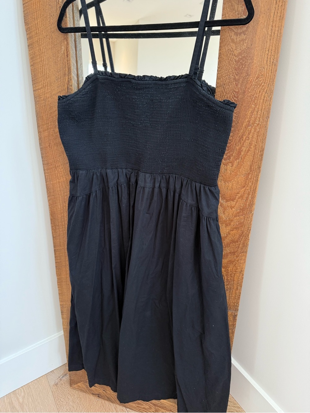 Old Navy Black Smocked Sundress